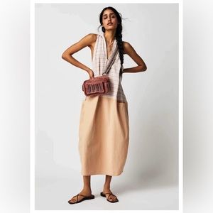 Free People Roadtripping MIDI/Maxi dress with hood. WORE ONCE